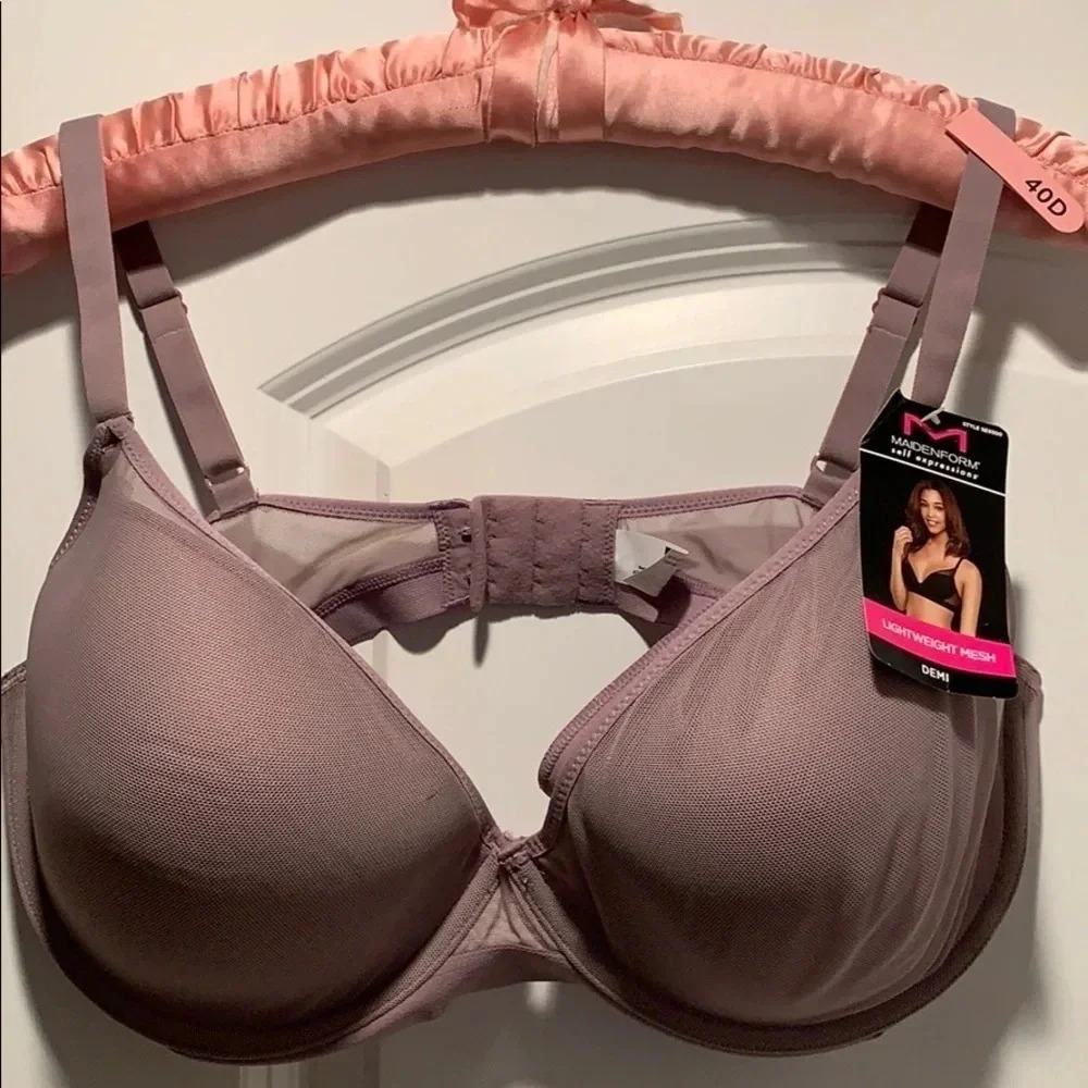 Maidenform Demi Cup Bra Mesh 40D - Picture 1 of 10